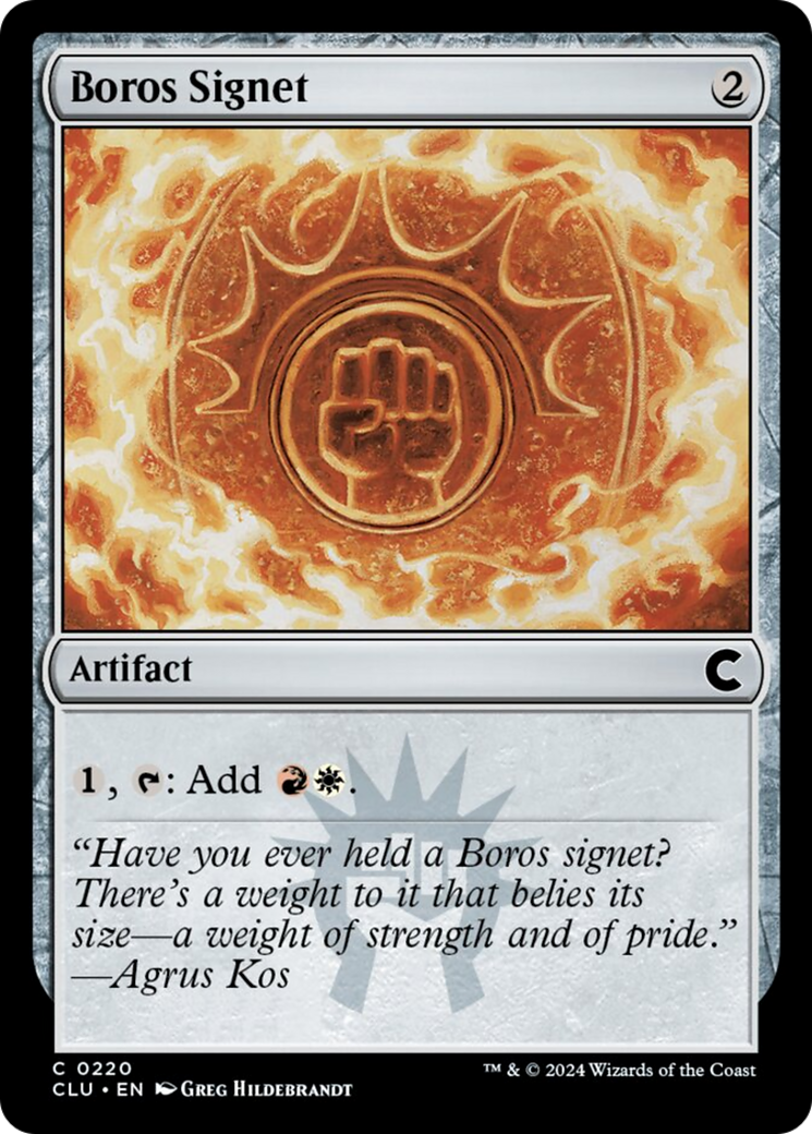 Boros Signet [Ravnica: Clue Edition] | Empire Gaming NC