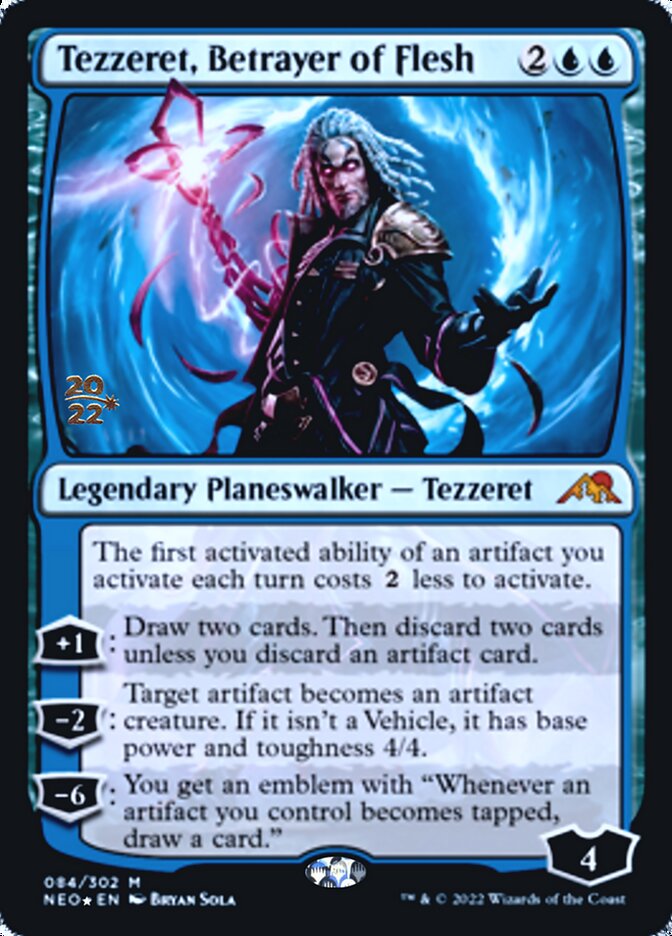 Tezzeret, Betrayer of Flesh [Kamigawa: Neon Dynasty Prerelease Promos] | Empire Gaming NC