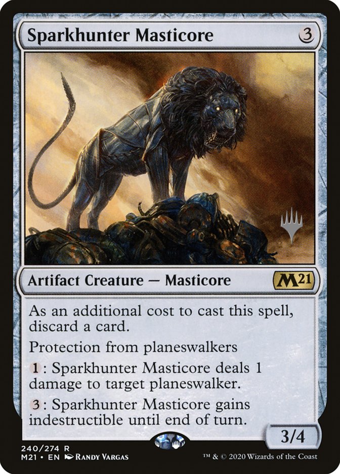 Sparkhunter Masticore (Promo Pack) [Core Set 2021 Promos] | Empire Gaming NC