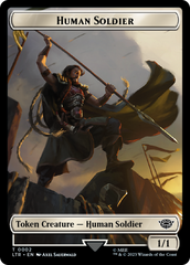 Human (04) // Human Soldier (02) Double-Sided Token [The Lord of the Rings: Tales of Middle-Earth Commander Tokens] | Empire Gaming NC