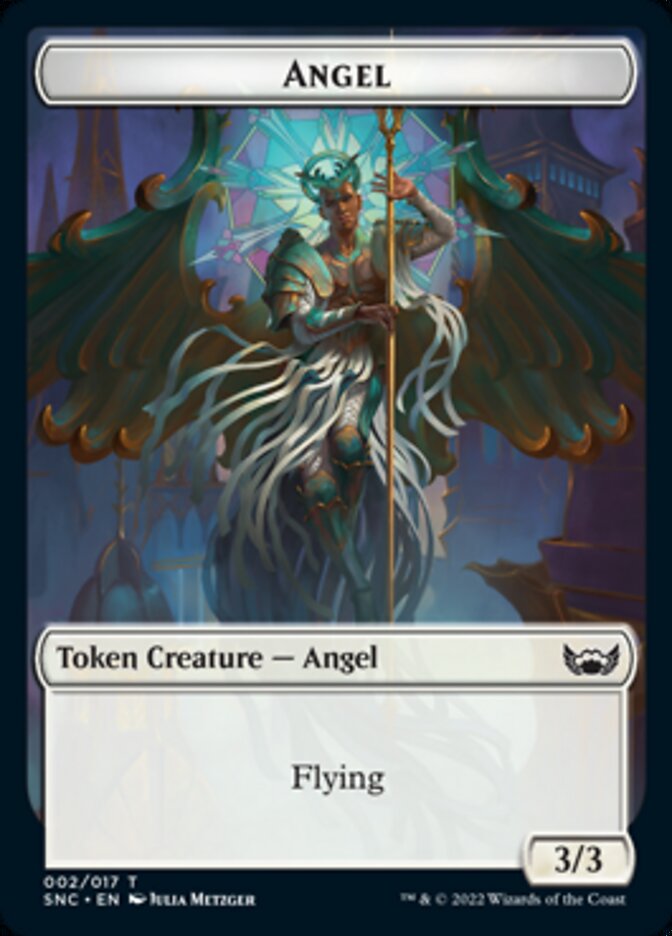 Treasure (017) // Angel Double-sided Token [Streets of New Capenna Tokens] | Empire Gaming NC