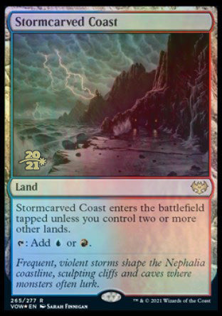 Stormcarved Coast [Innistrad: Crimson Vow Prerelease Promos] | Empire Gaming NC