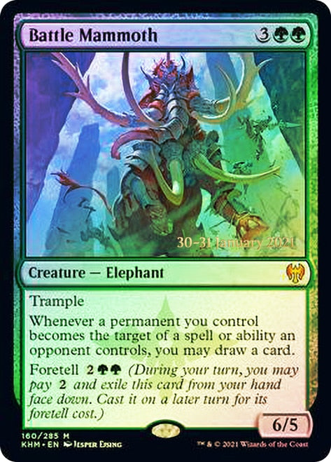 Battle Mammoth  [Kaldheim Prerelease Promos] | Empire Gaming NC