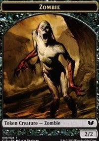 Zombie // Spirit (022) Double-Sided Token [Commander 2015 Tokens] | Empire Gaming NC