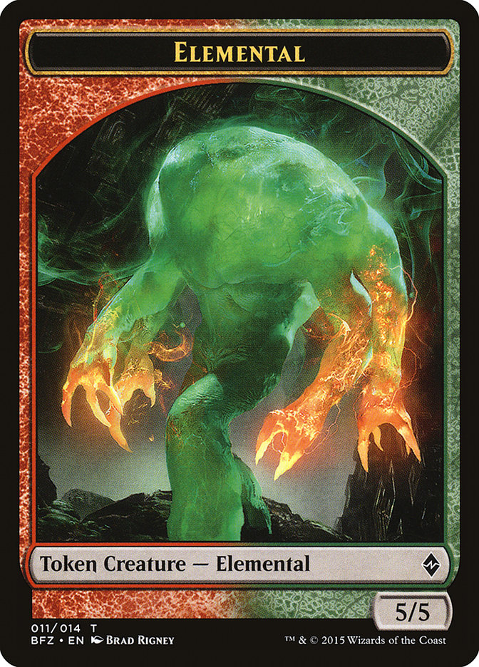 Elemental (011/014) [Battle for Zendikar Tokens] | Empire Gaming NC