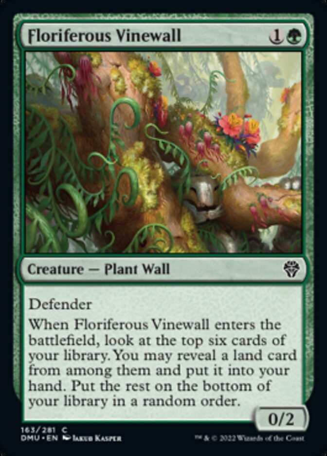 Floriferous Vinewall [Dominaria United] | Empire Gaming NC