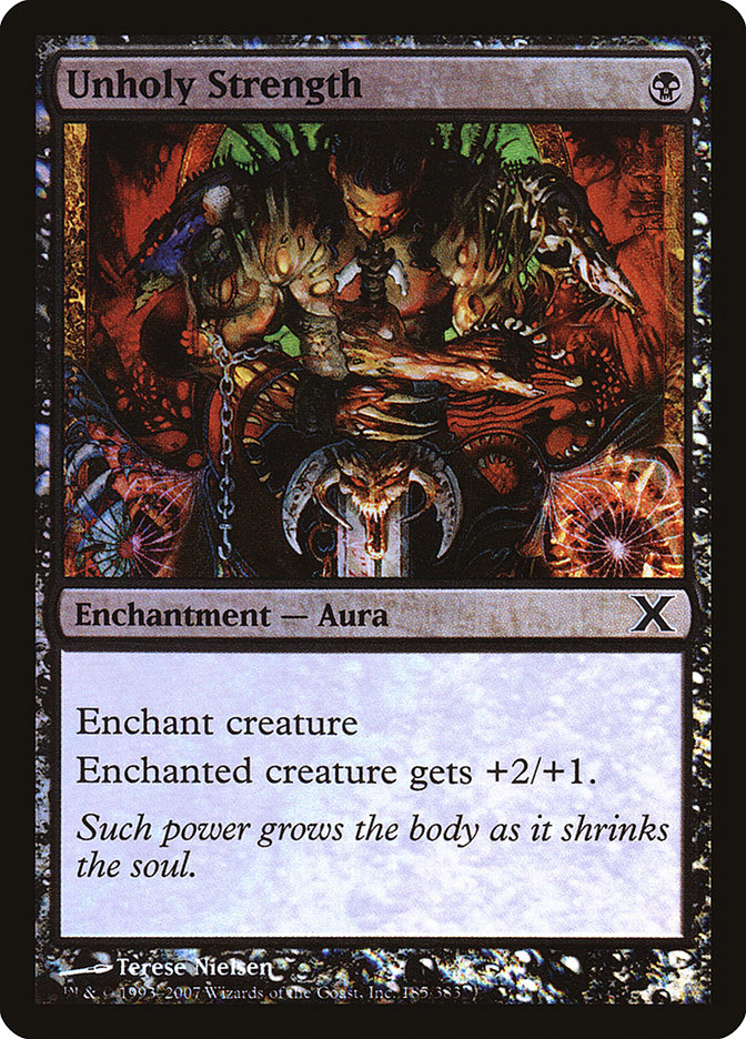 Unholy Strength (Premium Foil) [Tenth Edition] | Empire Gaming NC