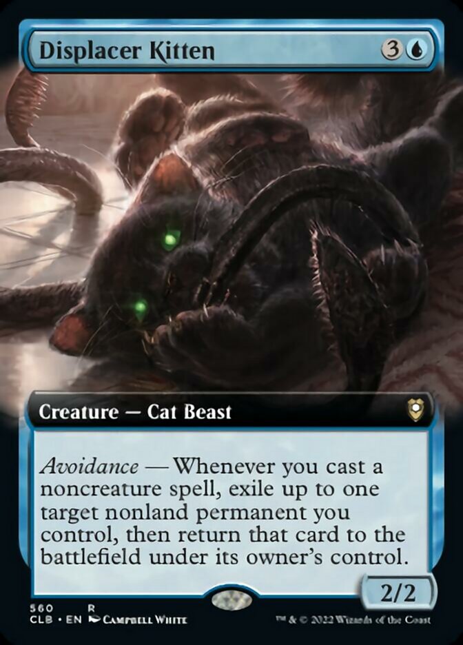 Displacer Kitten (Extended Art) [Commander Legends: Battle for Baldur's Gate] | Empire Gaming NC