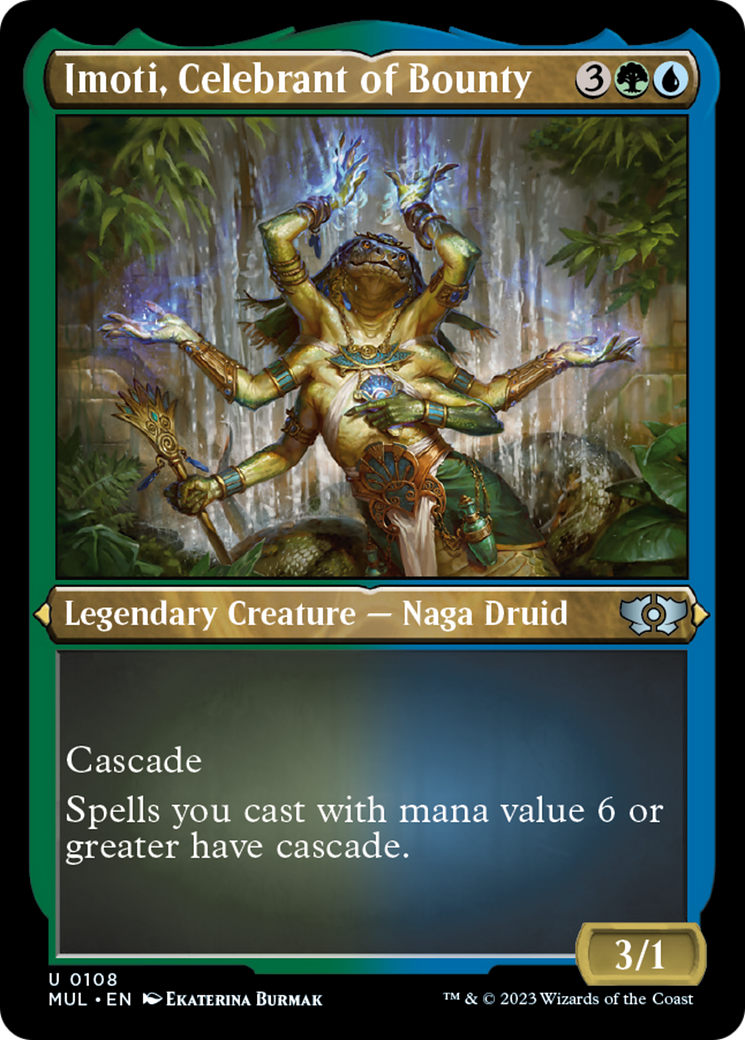 Imoti, Celebrant of Bounty (Foil Etched) [Multiverse Legends] | Empire Gaming NC