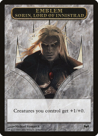 Emblem - Sorin, Lord of Innistrad [Dark Ascension Tokens] | Empire Gaming NC