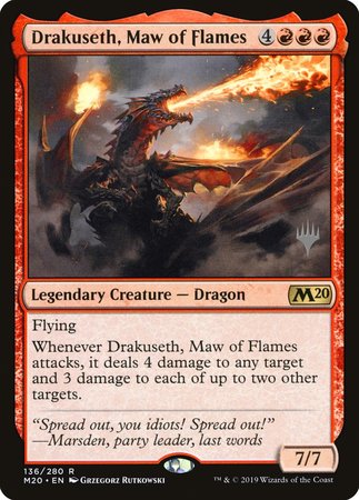 Drakuseth, Maw of Flames [Core Set 2020 Promos] | Empire Gaming NC