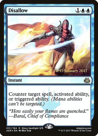 Disallow [Aether Revolt Promos] | Empire Gaming NC