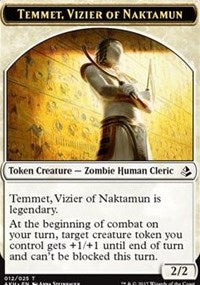 Temmet, Vizier of Naktamun // Zombie Token [Amonkhet Tokens] | Empire Gaming NC