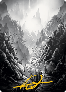 Mountain Art Card (Gold-Stamped Signature) [Innistrad: Midnight Hunt Art Series] | Empire Gaming NC