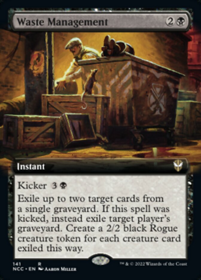 Waste Management (Extended Art) [Streets of New Capenna Commander] | Empire Gaming NC