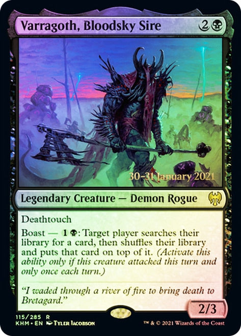 Varragoth, Bloodsky Sire  [Kaldheim Prerelease Promos] | Empire Gaming NC