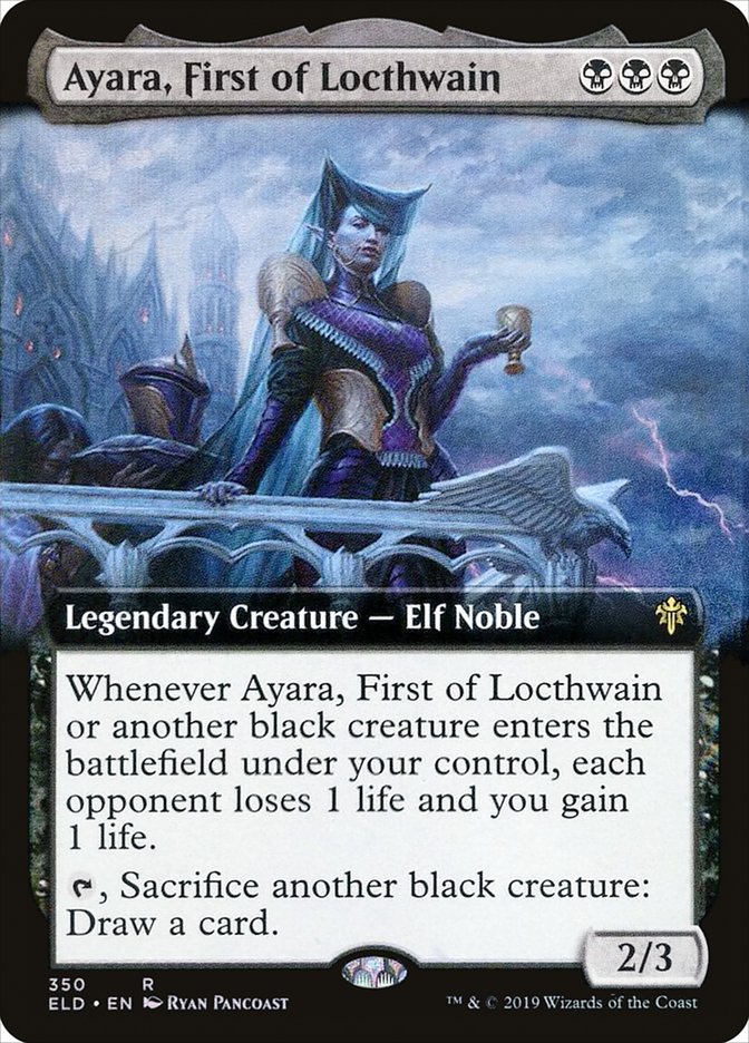 Ayara, First of Locthwain (Extended Art) [Throne of Eldraine] | Empire Gaming NC