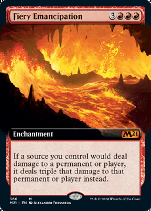 Fiery Emancipation (Extended Art) [Core Set 2021] | Empire Gaming NC