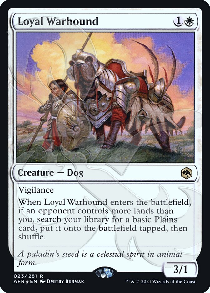 Loyal Warhound (Ampersand Promo) [Dungeons & Dragons: Adventures in the Forgotten Realms Promos] | Empire Gaming NC