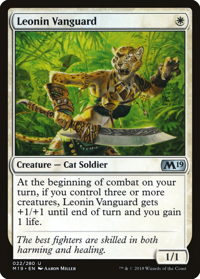 Leonin Vanguard [Core Set 2019] | Empire Gaming NC