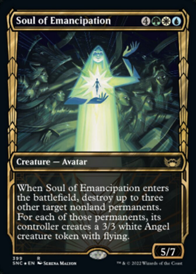 Soul of Emancipation (Showcase Golden Age Gilded Foil) [Streets of New Capenna] | Empire Gaming NC