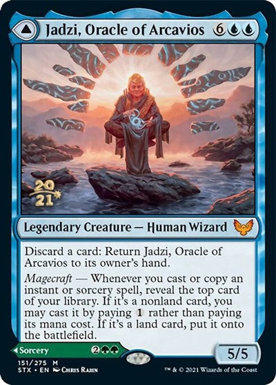 Jadzi, Oracle of Arcavios // Journey to the Oracle [Strixhaven: School of Mages Prerelease Promos] | Empire Gaming NC