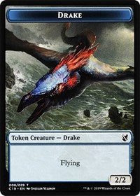 Drake // Human Double-sided Token [Commander 2019 Tokens] | Empire Gaming NC