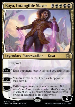 Kaya, Intangible Slayer (Promo Pack) [Phyrexia: All Will Be One Promos] | Empire Gaming NC