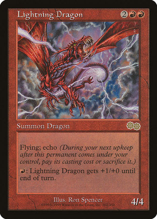 Lightning Dragon [Urza's Saga] | Empire Gaming NC