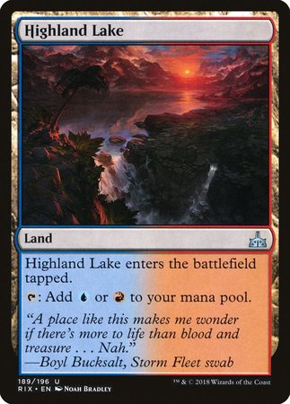 Highland Lake [Rivals of Ixalan] | Empire Gaming NC