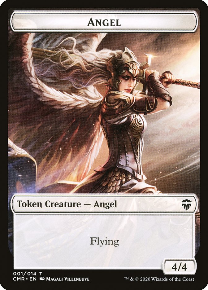 Angel // Elf Warrior Token [Commander Legends Tokens] | Empire Gaming NC