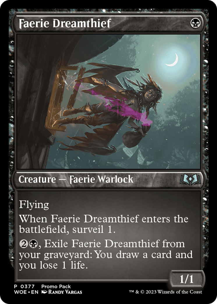 Faerie Dreamthief (Promo Pack) [Wilds of Eldraine Promos] | Empire Gaming NC