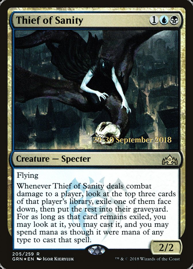 Thief of Sanity [Guilds of Ravnica Prerelease Promos] | Empire Gaming NC