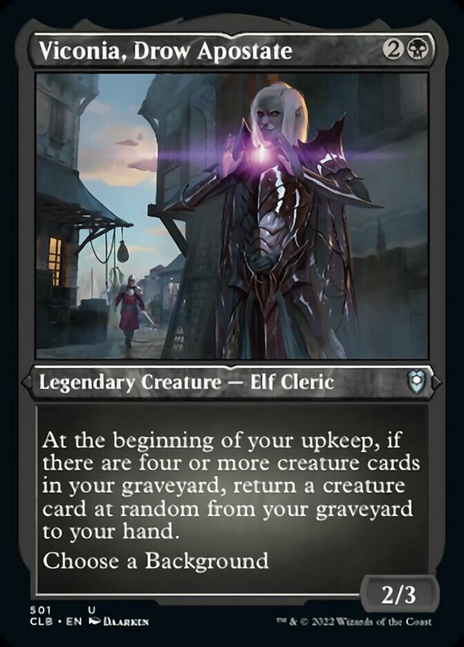 Viconia, Drow Apostate (Foil Etched) [Commander Legends: Battle for Baldur's Gate] | Empire Gaming NC