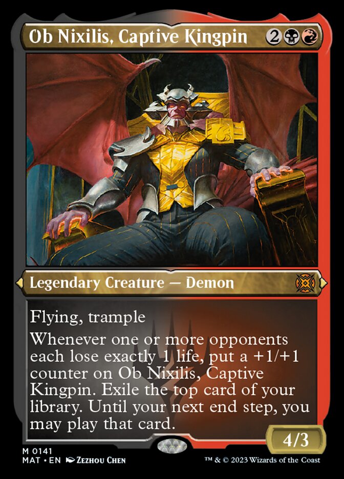 Ob Nixilis, Captive Kingpin (Foil Etched) [March of the Machine: The Aftermath] | Empire Gaming NC