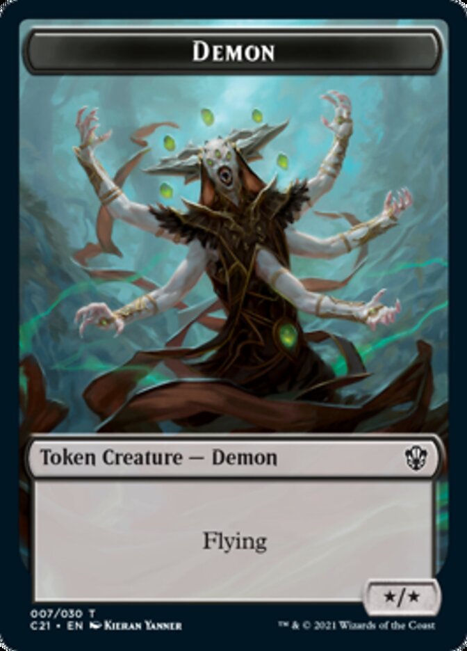 Demon // Fungus Beast Token [Commander 2021 Tokens] | Empire Gaming NC