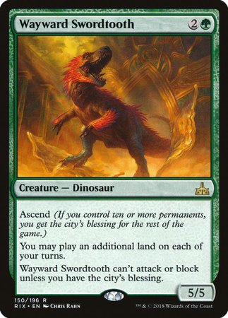 Wayward Swordtooth [Rivals of Ixalan] | Empire Gaming NC