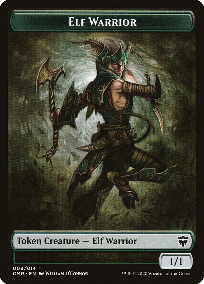 Copy (013) // Elf Warrior Token [Commander Legends Tokens] | Empire Gaming NC