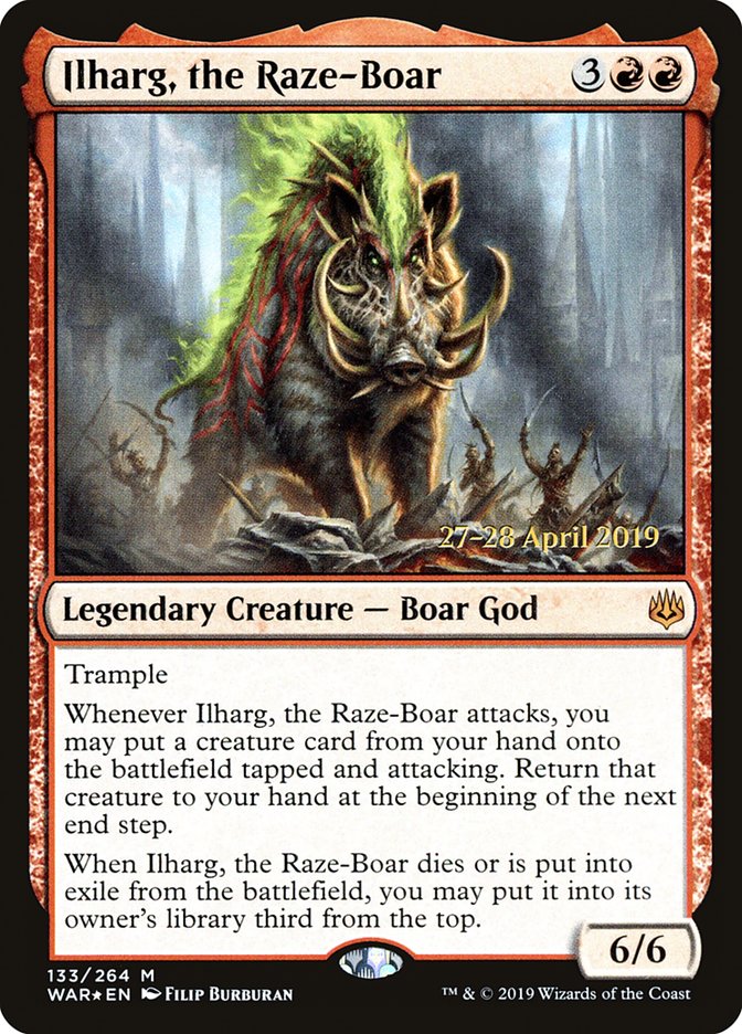 Ilharg, the Raze-Boar  [War of the Spark Prerelease Promos] | Empire Gaming NC