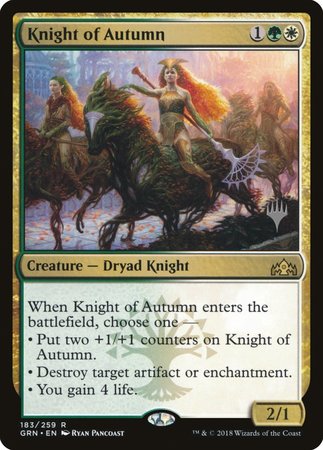 Knight of Autumn [Guilds of Ravnica Promos] | Empire Gaming NC