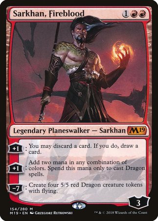 Sarkhan, Fireblood [Core Set 2019] | Empire Gaming NC