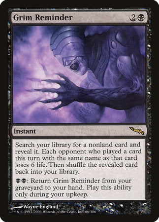 Grim Reminder [Mirrodin] | Empire Gaming NC