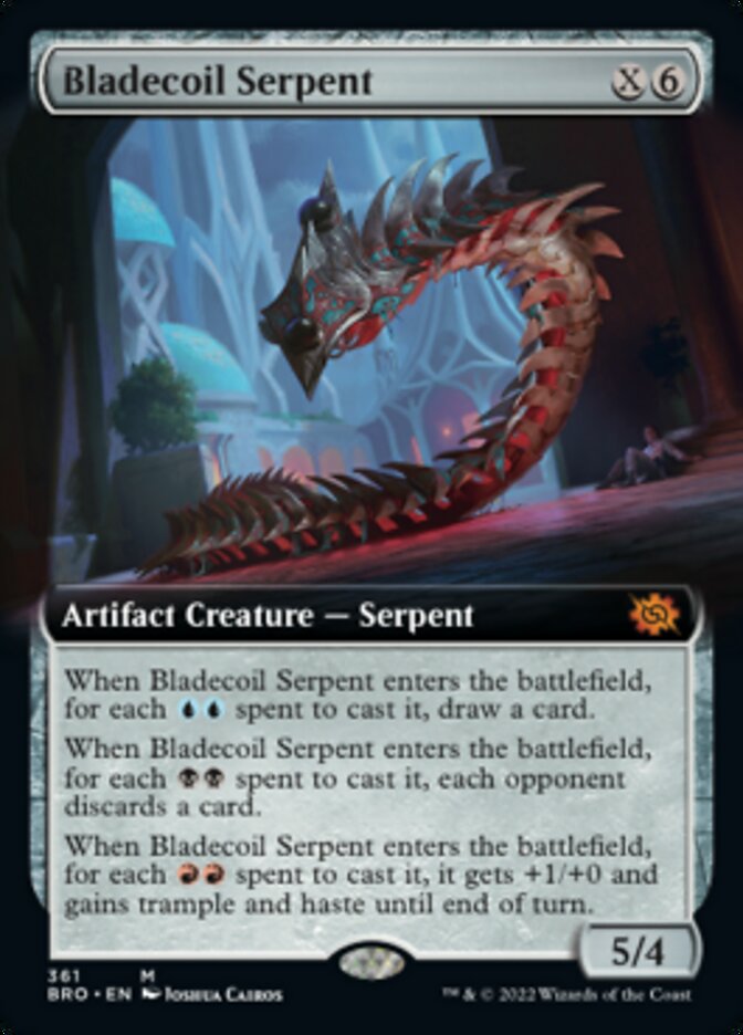 Bladecoil Serpent (Extended Art) [The Brothers' War] | Empire Gaming NC