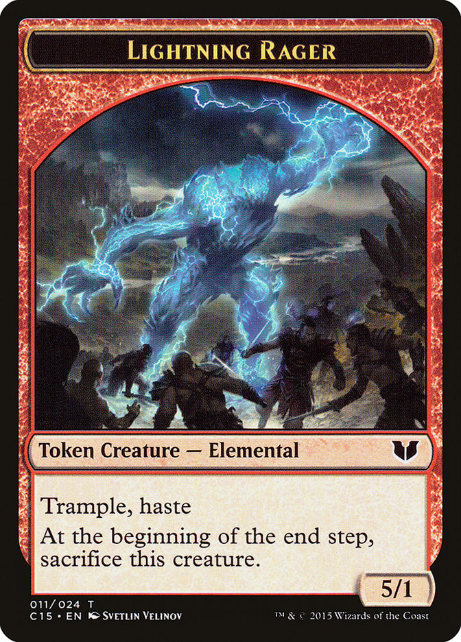 Lightning Rager // Lightning Rager Double-Sided Token [Commander 2015 Tokens] | Empire Gaming NC