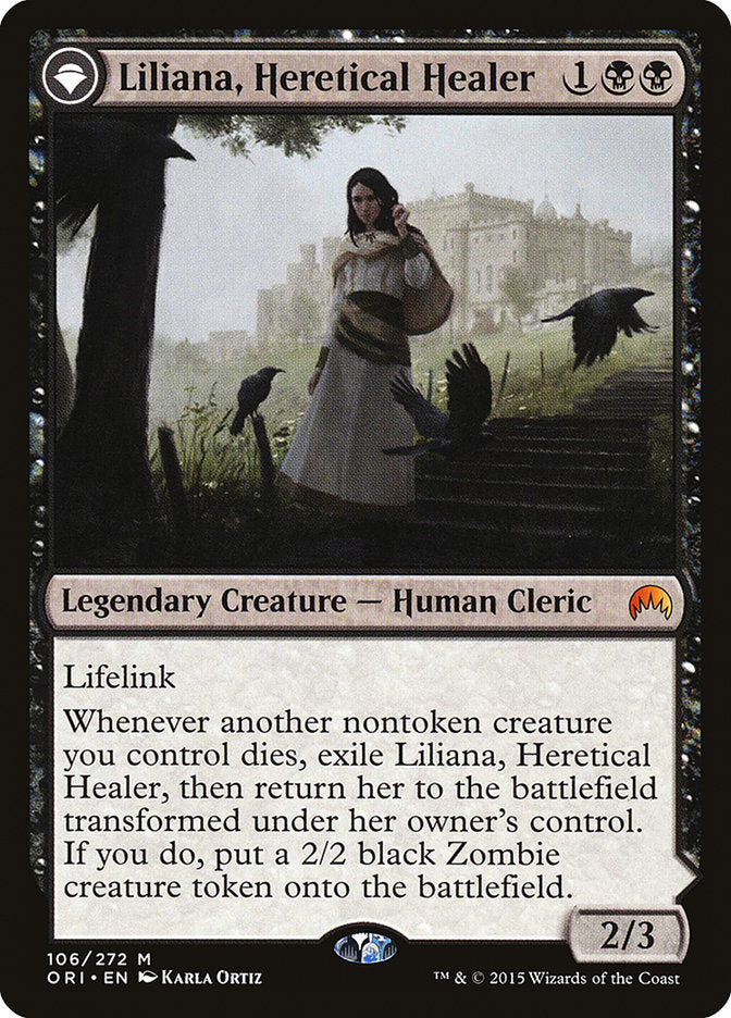 Liliana, Heretical Healer // Liliana, Defiant Necromancer [Magic Origins] | Empire Gaming NC