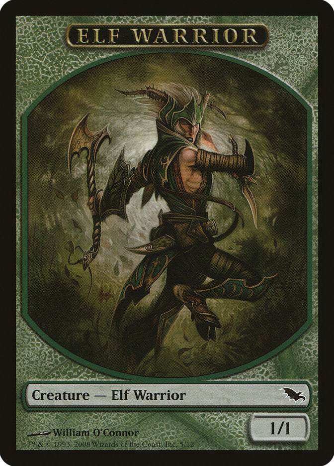 Elf Warrior (5/12) [Shadowmoor Tokens] | Empire Gaming NC