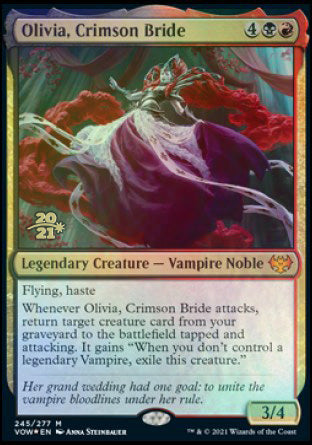 Olivia, Crimson Bride [Innistrad: Crimson Vow Prerelease Promos] | Empire Gaming NC