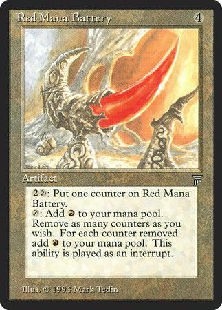 Red Mana Battery [Legends] | Empire Gaming NC