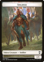 Bird (001) // Soldier Double-sided Token [Kaldheim Commander Tokens] | Empire Gaming NC