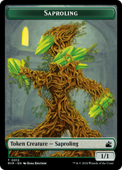 Saproling // Centaur Double-Sided Token [Ravnica Remastered Tokens] | Empire Gaming NC